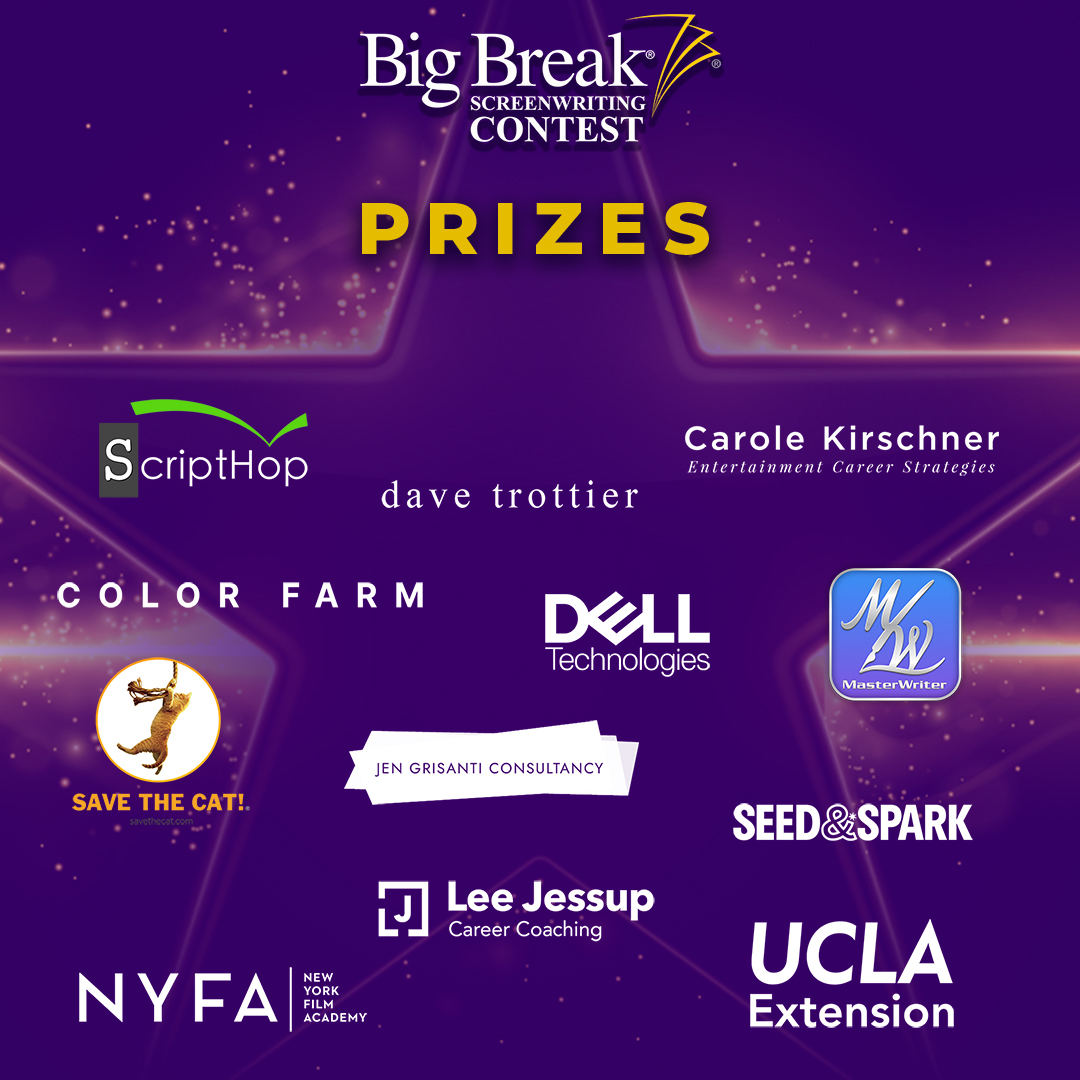 ⭐REGULAR DEADLINE TODAY for the Big Break Screenwriting Contest⭐
Don't miss your chance to share over $80,000 in cash and prizes, including a Dell Laptop, iPad, UCLA Masterclass, &amp; a trip to LA. Enter before 11:59 PM PST on May 19 to save on your entry: hubs.ly/Q03lTq_z0