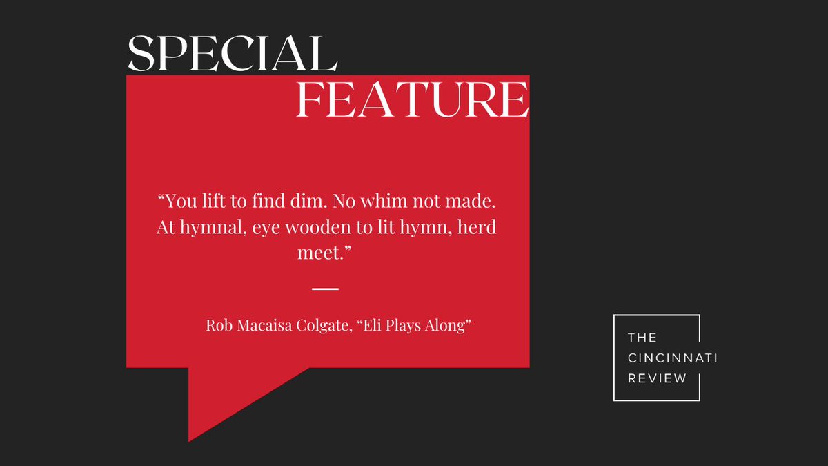 Cincinnati Review tweet media