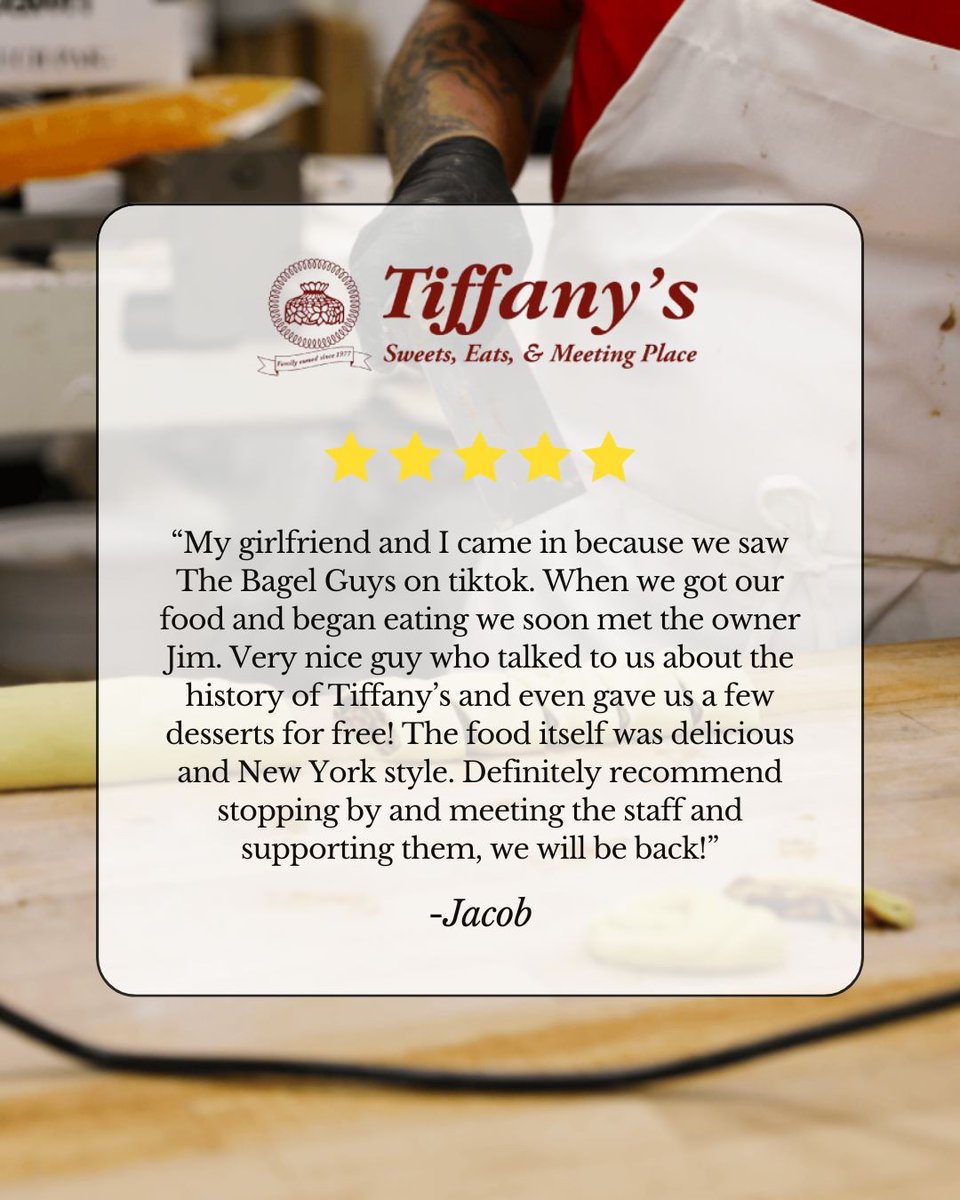 We love hearing from our community! If you had a good experience, take a moment to leave us a review—we’d really appreciate it! 💬
Leave a review: link-pro.io/lFYGa52

#tiffanysofcolumbia, #tiffanys, #bakery, #columbia, #columbiasc, #southcarolina, #desserts, #treats
