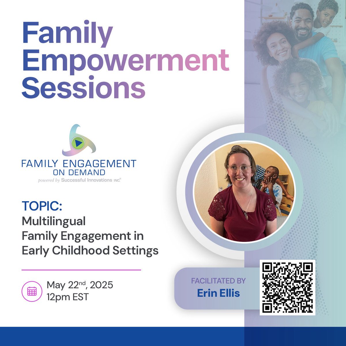 Ginny Gills (@ginnygills) on Twitter photo This week, there are not 1 but TWO Family Empowerment Sessions. Are you interested in multilingual family engagement in the Early Childhood setting? Look no further—follow the QR code to register for the link! <a href="/Successfulinc/">Successful Innovations</a> This week, there are not 1 but TWO Family Empowerment Sessions. Are you interested in multilingual family engagement in the Early Childhood setting? Look no further—follow the QR code to register for the link! <a href="/Successfulinc/">Successful Innovations</a>