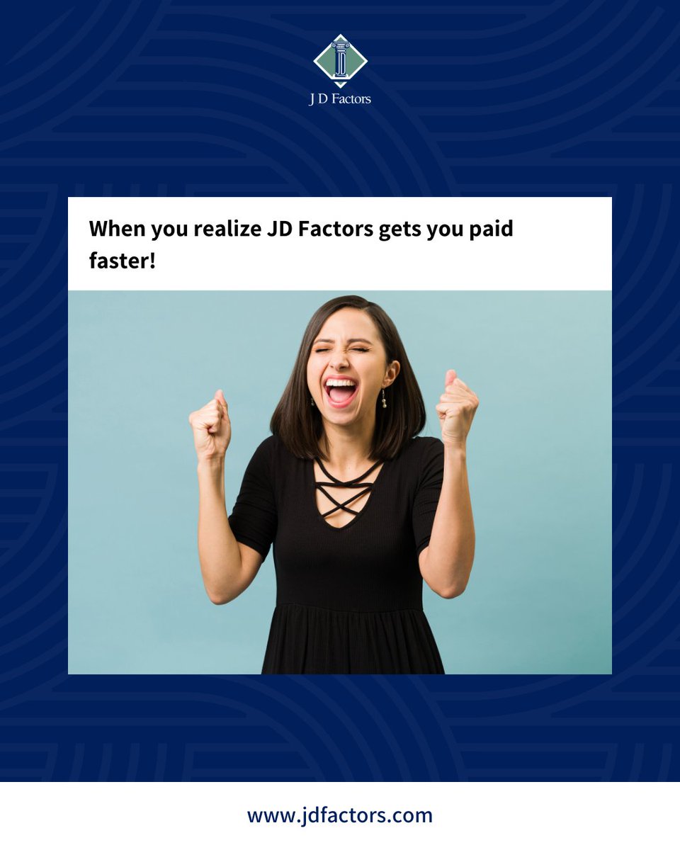 JDFactors's tweet image. Cash flow struggles? Not with us! 

We turn invoices into cash, so you can spend less time worrying and more time laughing. 😆💸 

#LaughterDay #CashFlowRelief #InvoiceHumor #BusinessGrowth #FactoringMadeEasy
