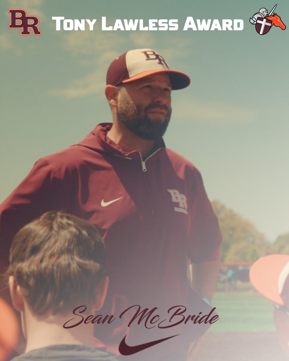 Congratulations to Head Coach, Sean McBride on winning the Chicago Catholic League Tony Lawless Award.  #WeAreBR