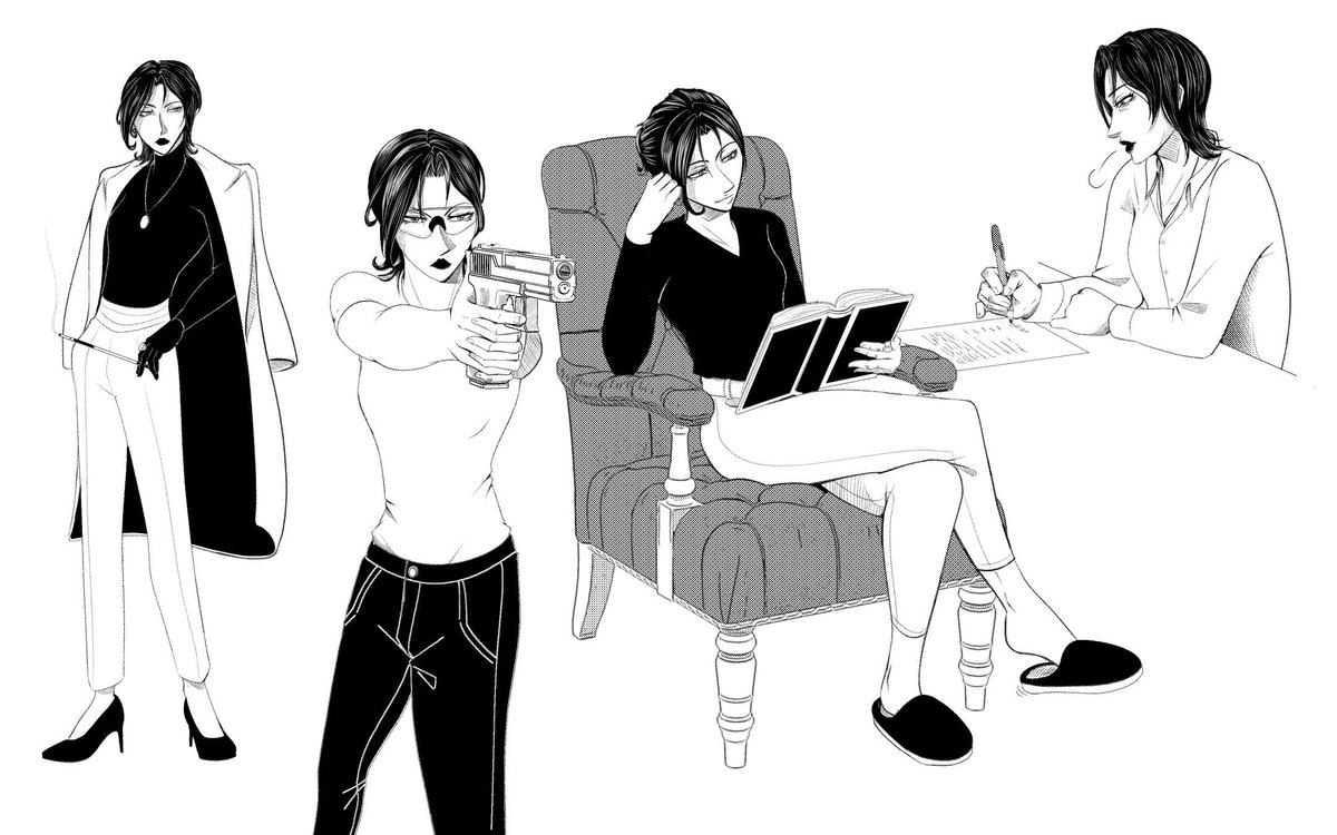 SinukaChan's tweet photo. A woman of precision, intellect, and a glare that makes the most terrible criminals flinch.

#CharacterSheet #MangaOC #MangaArt #MangaCharacter #女性キャラ #オリジナルキャラ #漫画制作 #強い女性 #ダークロマンス #キャラ紹介 #MangaWIP #OriginalCharacter #MangaCreation https://t.co/KaKwFU6PWi