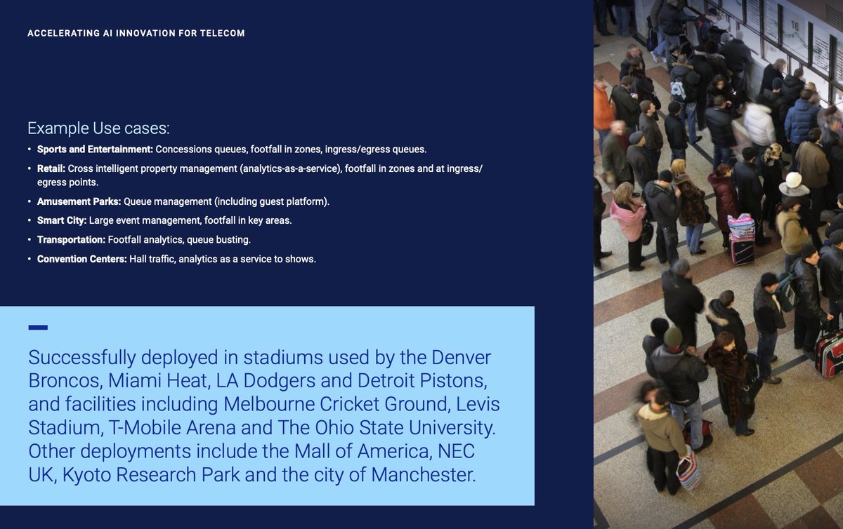 Zack Klima (@zackklima) on Twitter photo The <a href="/TheWaitTimes/">WaitTime</a> Team is incredibly excited and honored to have our solution published in <a href="/Dell/">Dell</a>โs AI for Telecom Catalogue as their preferred #CrowdManagement solution ๐๐ฏ
#WaitTime #aifortelecom #dell #intel <a href="/intel/">Intel</a> <a href="/IntelBusiness/">Intel Business</a> <a href="/IntelSoftware/">Intel Software</a> #AI #crowdmanagement The <a href="/TheWaitTimes/">WaitTime</a> Team is incredibly excited and honored to have our solution published in <a href="/Dell/">Dell</a>โs AI for Telecom Catalogue as their preferred #CrowdManagement solution ๐๐ฏ
#WaitTime #aifortelecom #dell #intel <a href="/intel/">Intel</a> <a href="/IntelBusiness/">Intel Business</a> <a href="/IntelSoftware/">Intel Software</a> #AI #crowdmanagement
