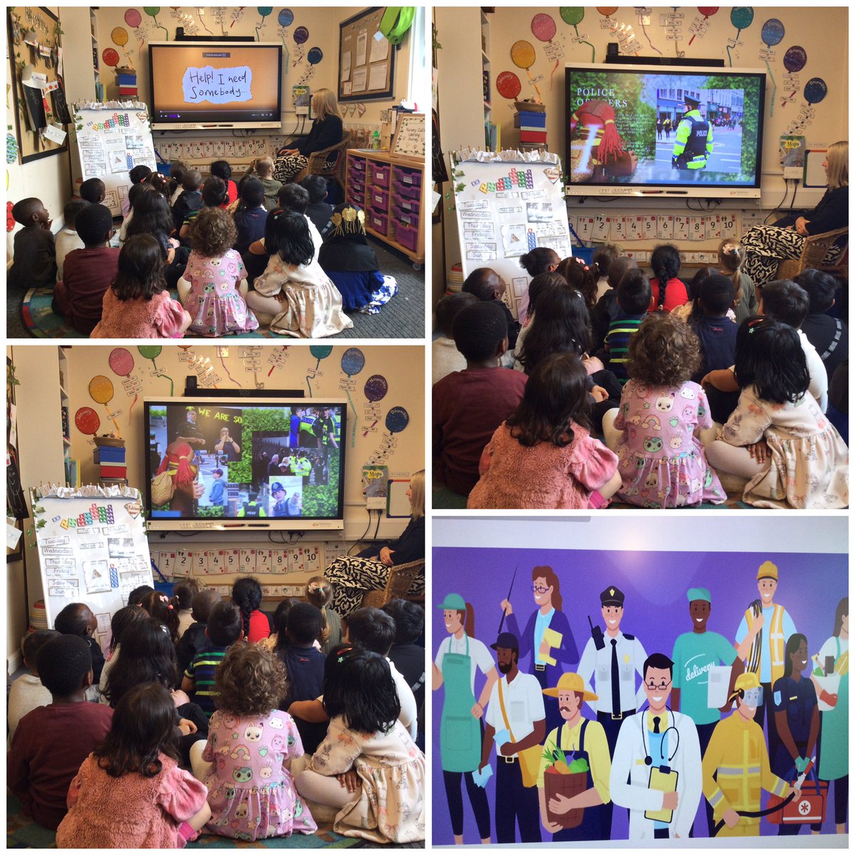 Today in Nursery we talked about people who help us and what jobs they do, we enjoyed learning about the emergency services. #PPEYFS #PPPrimaryFutures