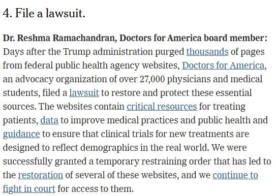 Reshma Ramachandran (@reshmagar) on Twitter photo <a href="/drsforamerica/">Doctors for America</a> is in the <a href="/nytimes/">The New York Times</a> today among other inspiring researchers, clinicians, orgs, and states working to save health and science as the administration continues to gut biomedical research and healthcare access domestically and abroad.
nytimes.com/2025/05/19/opi… <a href="/drsforamerica/">Doctors for America</a> is in the <a href="/nytimes/">The New York Times</a> today among other inspiring researchers, clinicians, orgs, and states working to save health and science as the administration continues to gut biomedical research and healthcare access domestically and abroad.
nytimes.com/2025/05/19/opi…