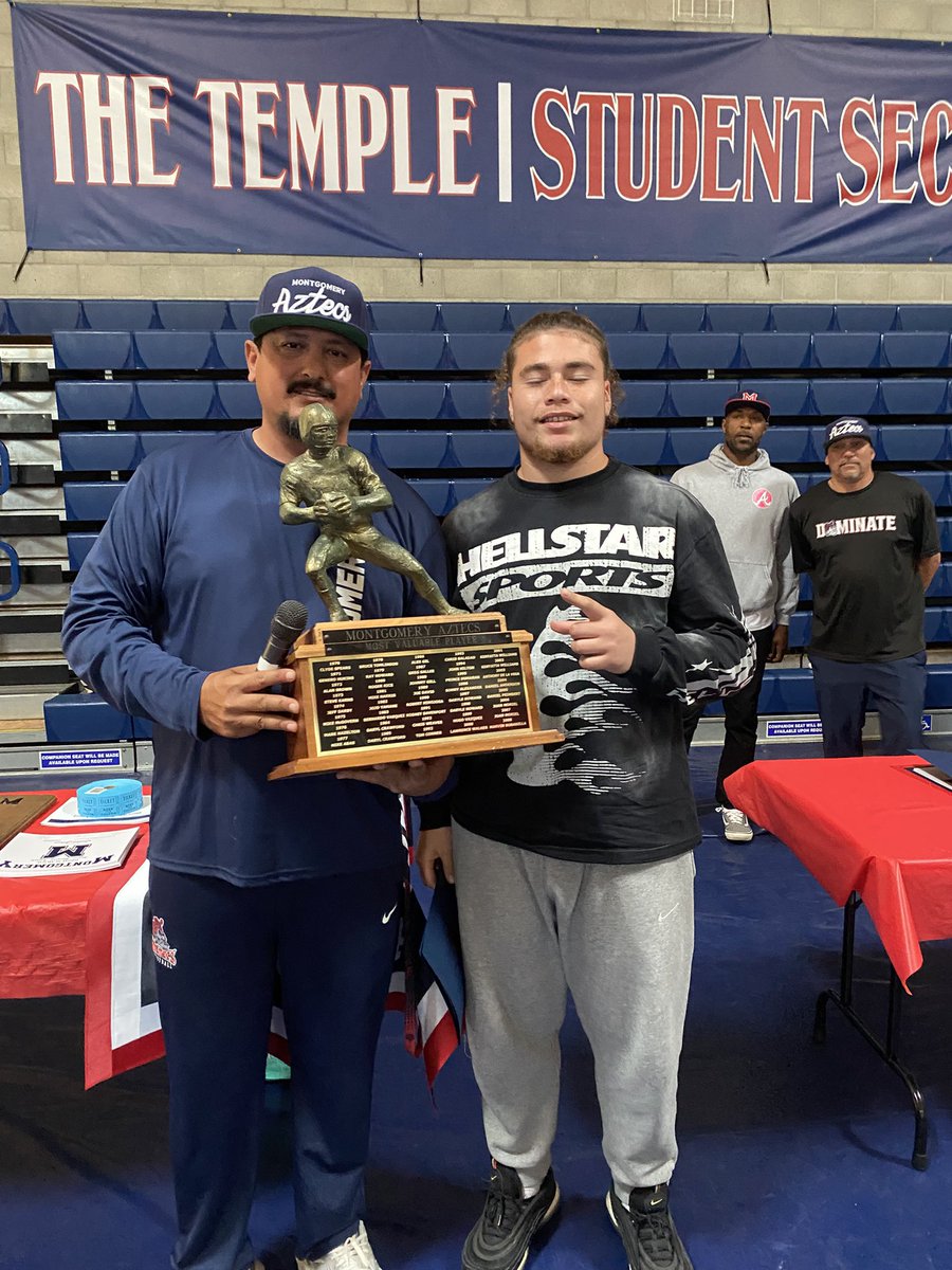 Vili Trollinger ๐ผ๐ธ๐ฆ๐ธ๐บ๐ธ (@trollingervili) on Twitter photo God is good! Thank you coaches and team mates for allowing me to lead the best way I can. Grateful to be named team MVP. <a href="/MOHFootball/">Montgomery High School Football</a> <a href="/CoachDunkle/">Freddy Dunkle</a> <a href="/Daygofootball/">San Diego Football</a> <a href="/SDPrepInsider/">SD Prep Insider</a> <a href="/playsbigger/">PLAYS BIGGER</a> <a href="/SanSpotlight/">San Diego Spotlight</a> God is good! Thank you coaches and team mates for allowing me to lead the best way I can. Grateful to be named team MVP. <a href="/MOHFootball/">Montgomery High School Football</a> <a href="/CoachDunkle/">Freddy Dunkle</a> <a href="/Daygofootball/">San Diego Football</a> <a href="/SDPrepInsider/">SD Prep Insider</a> <a href="/playsbigger/">PLAYS BIGGER</a> <a href="/SanSpotlight/">San Diego Spotlight</a>