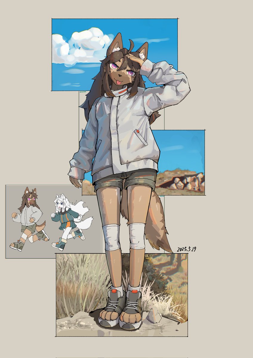 Completed.She is a German Shepherd, a friend of Su Qiya's.(But I haven't decided on her name yet.)