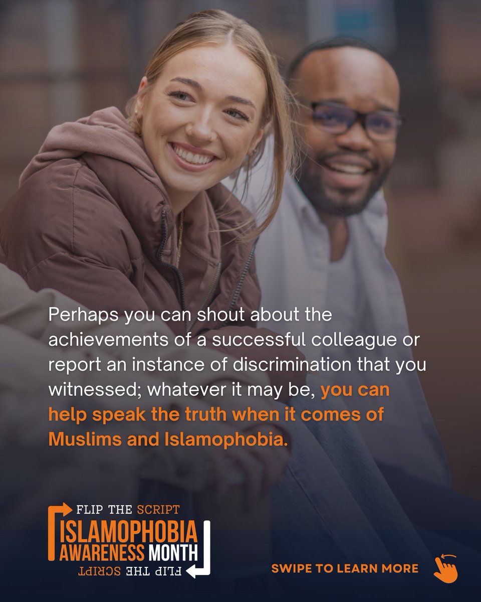 IslamophobiaAM's tweet image. The theme for #IAM2025 is here — it’s time to #FlipTheScript.

This IAM, we’re shifting:
From assumptions → awareness
From silence → allyship
From tokenism → true inclusion

Let’s challenge stereotypes and spotlight real Muslim stories in the UK. #IslamophobiaAwarenessMonth