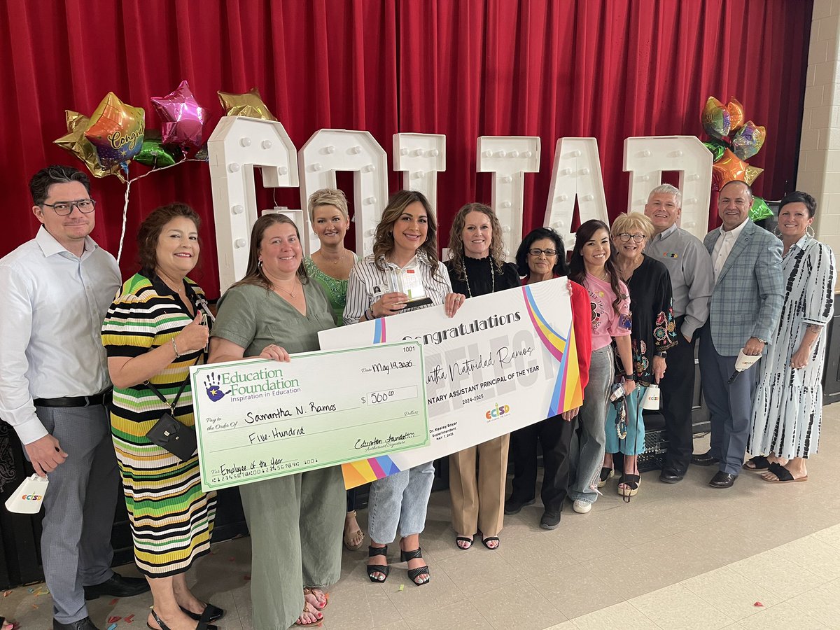 Ector County ISD (@ectorcountyisd) on Twitter photo Thatās Samantha Natividad Ramos from <a href="/Goliad_Elem/">Goliad Elementary</a>, our Elementary Assistant Principal of the Year! She is also the regional AP of the year. Congratulations! #ECISDproud #TeamECISD Thatās Samantha Natividad Ramos from <a href="/Goliad_Elem/">Goliad Elementary</a>, our Elementary Assistant Principal of the Year! She is also the regional AP of the year. Congratulations! #ECISDproud #TeamECISD