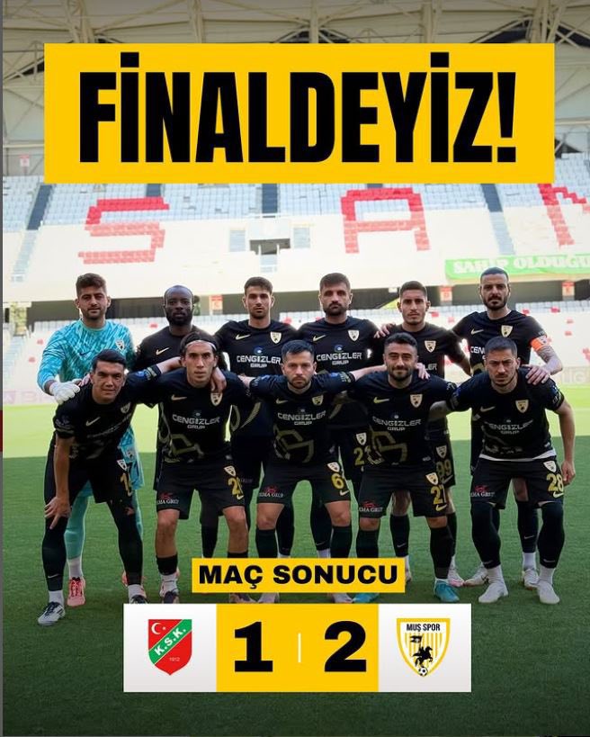 Finaldeyiz Haydi <a href="/musspor/">Muş Spor</a> bu şehre şampiyonluk çok yakışacak.  #MuşSpor