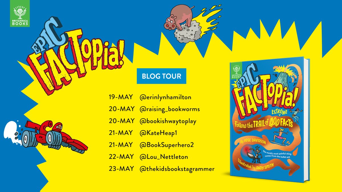 What on Earth! Books (@whatonearthbook) on Twitter photo Join us on a hilarious journey through the universe’s most mind-blowing facts with the Epic FACTopia! blog tour 🤯
Follow the trail of 400 extreme facts with <a href="/erinlynhamilton/">@ErinLynHamilton</a>, <a href="/KateHeap1/">Kate Heap: Scope for Imagination</a>, <a href="/Lou_Nettleton/">Louise Nettleton</a>, <a href="/BookSuperhero2/">LibraryGirl&BookBoy (Jo)</a>, plus more over on Instagram..
📚: whatonearth.pub/4kdbygE Join us on a hilarious journey through the universe’s most mind-blowing facts with the Epic FACTopia! blog tour 🤯
Follow the trail of 400 extreme facts with <a href="/erinlynhamilton/">@ErinLynHamilton</a>, <a href="/KateHeap1/">Kate Heap: Scope for Imagination</a>, <a href="/Lou_Nettleton/">Louise Nettleton</a>, <a href="/BookSuperhero2/">LibraryGirl&BookBoy (Jo)</a>, plus more over on Instagram..
📚: whatonearth.pub/4kdbygE