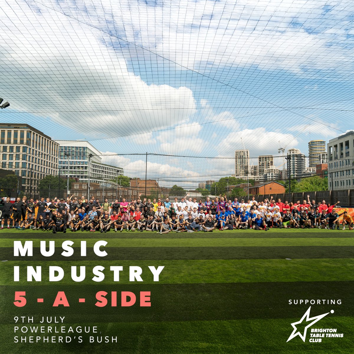 Miloco Studios (@milocostudios) on Twitter photo Join us on July 9th for another blockbuster Music Industry Charity 5-a-side, with all this year’s proceeds going to our charity partner, Brighton Table Tennis Club.
To enter, drop a message to events@miloco.co.uk and we’ll send you all the info. See you there! ⚽️ Join us on July 9th for another blockbuster Music Industry Charity 5-a-side, with all this year’s proceeds going to our charity partner, Brighton Table Tennis Club.
To enter, drop a message to events@miloco.co.uk and we’ll send you all the info. See you there! ⚽️