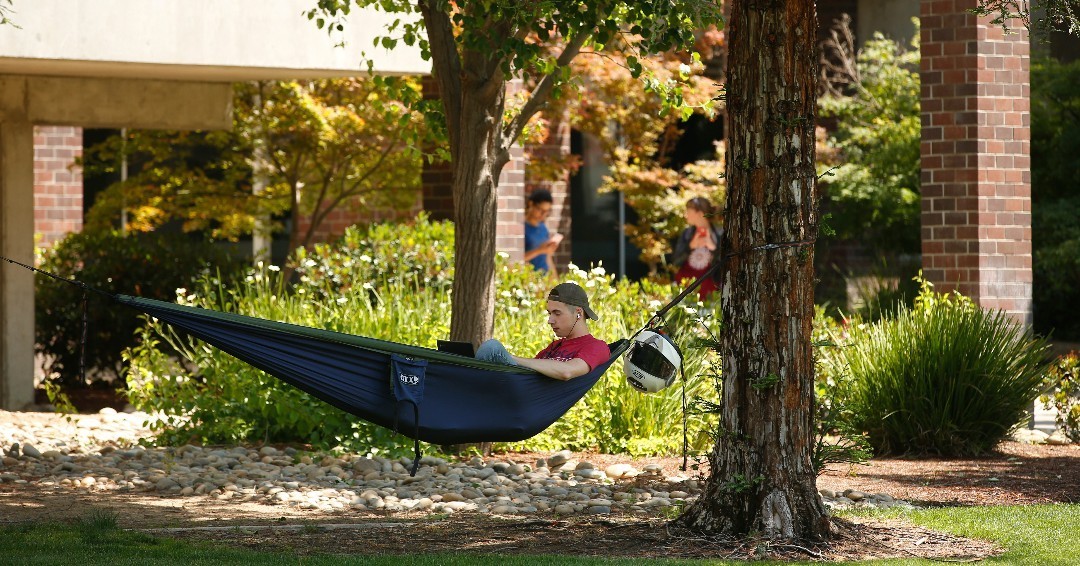 Whether you're a graduating, current, or incoming Bulldog, give yourself space this summer to relax, recharge, and gain inspiration for the adventures that wait! We're open 8 to 5 M - F and closed on weekends. Come in for summer reading &amp; studying. Then go find fun! #FresnoState