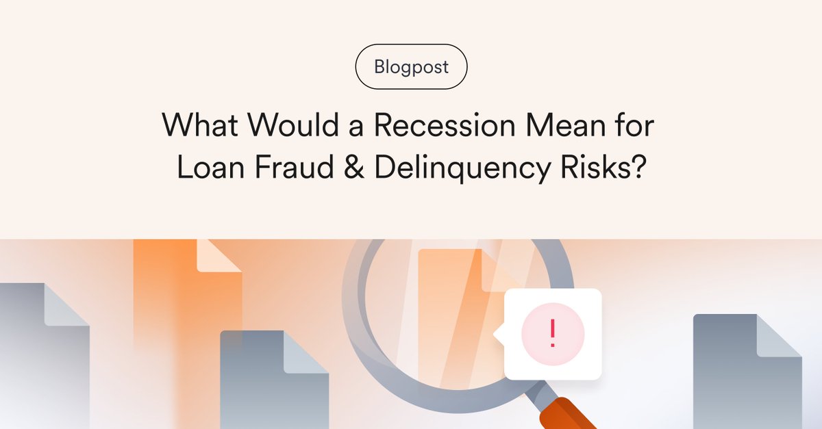 A boom in fraud tech + a recession = trouble for lenders.

Document forgeries are up 244%, more paystub templates are in circulation, &amp; 90% of doc fraud can’t be seen by humans.

Lenders are making VOIE changes before motivation to commit fraud rises ➡️  

hubs.la/Q03n84f00