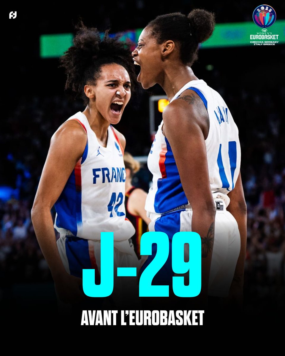 FirstTeam101's tweet image. On s'approche d'un nouveau bel été pour nos Équipes de France 🇫🇷🤩

Vous croyez au doublé ? 🏆

#FIBAWC #StepItUp