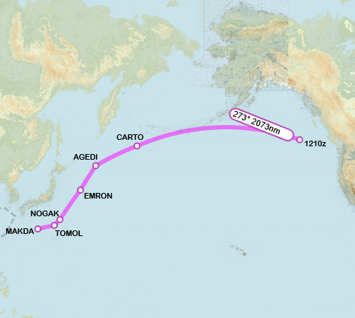 SirListenalot's tweet photo. ~1210z Split-up started and #B52's #LOFT11 continued to CARTO. I added the ALTRV waypoints following https://t.co/fkR4xlwlpv