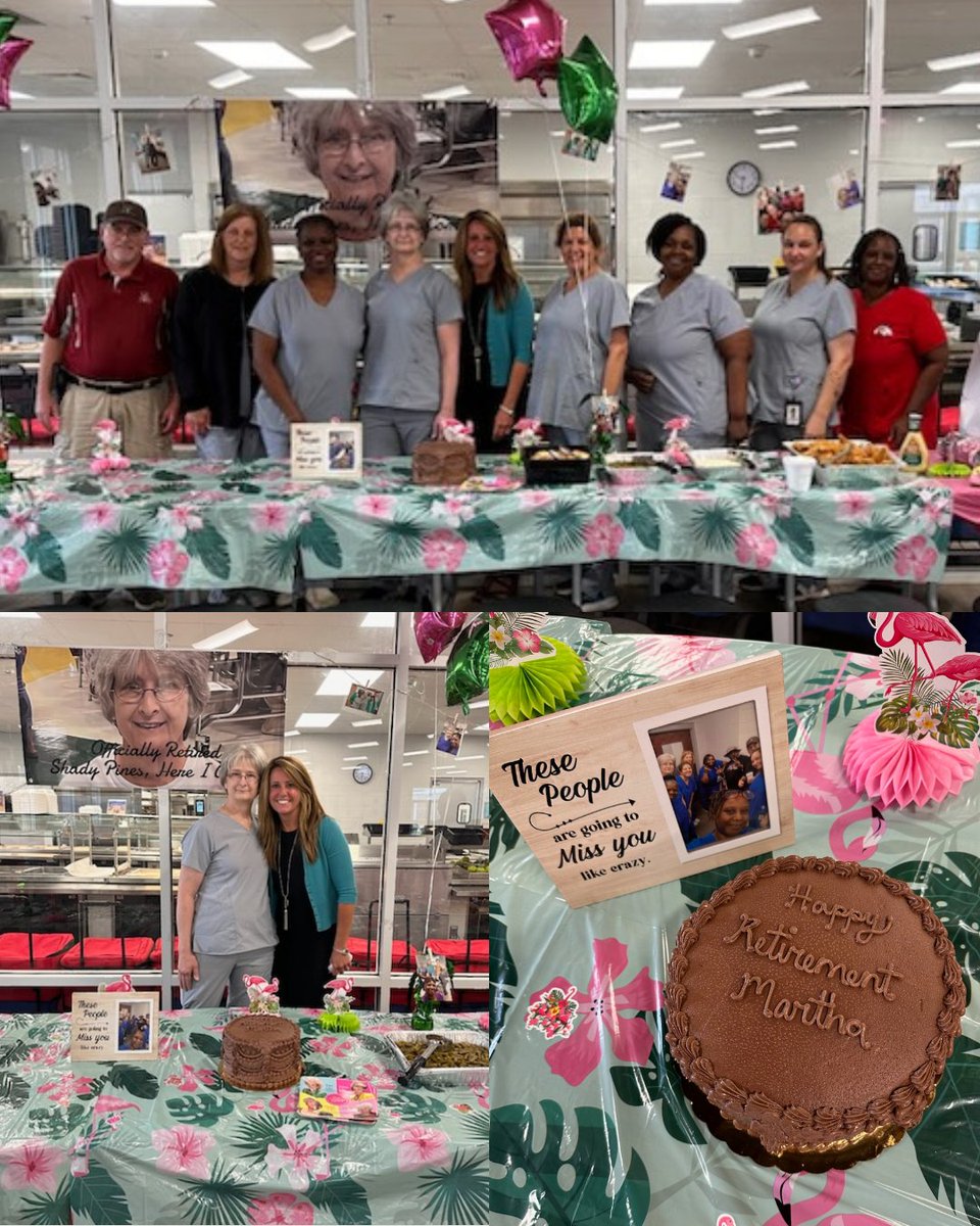 Today we celebrated Martha Cook’s retirement at <a href="/andalusia_high/">Andalusia High School</a>. 💐🎉 After 29 years of service, she leaves behind a legacy of love and care. 🍽️❤️ You’ll be deeply missed, Martha. 💛👏

<a href="/AndalusiaCS/">Andalusia City Schools</a> #ALschools #AndalusiaCity #Covingtoncounty #CovingtonAlabama #CovingtonAL