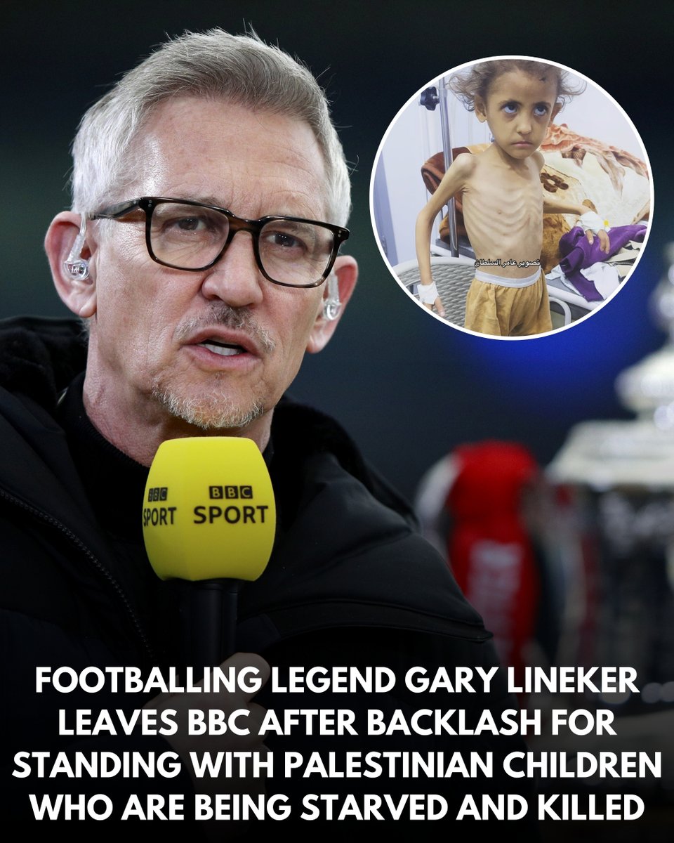 WearThePeaceCo's tweet photo. We stand with @GaryLineker for his bravery when all his colleagues were afraid to speak out. Thousands of footballers didn’t use their platform ONCE to bring attention to the genocide in Gaza. Free Palestine. https://t.co/I9WPzQ0xOR