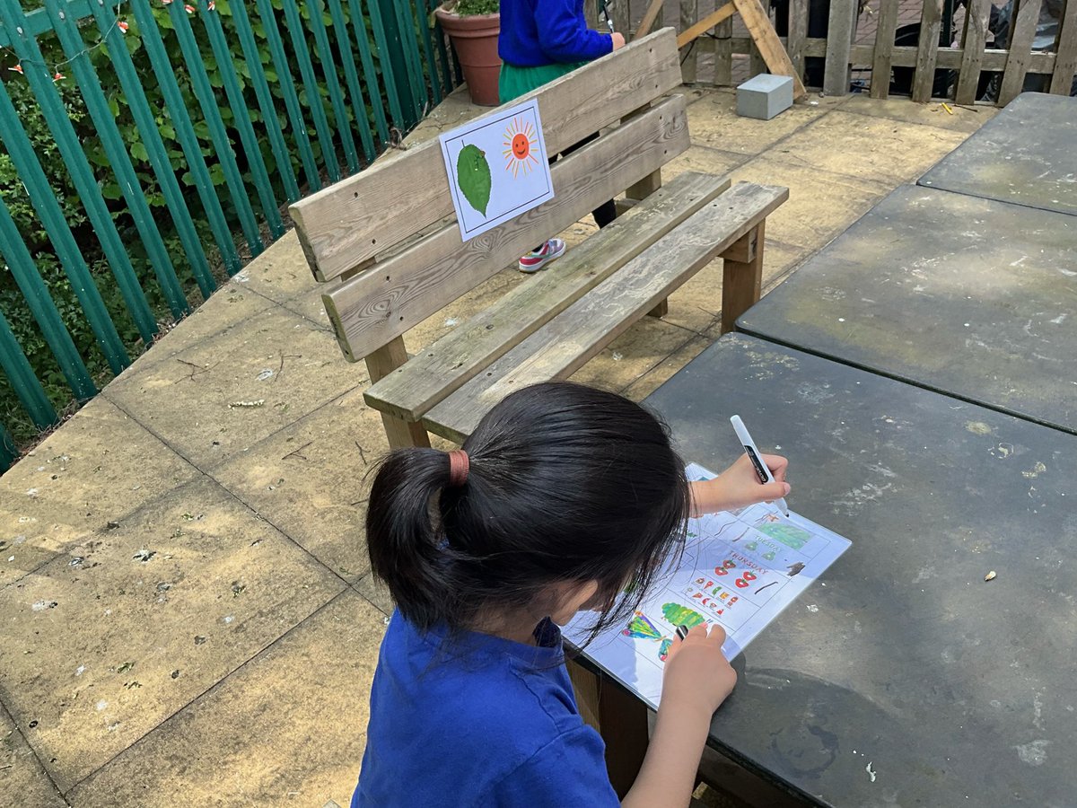 DorringtonB42's tweet image. Nursery had a fantastic time today on a Hungry Caterpillar image scavenger hunt in Outdoor Ed! 🐛🔍 The children loved exploring, searching for clues, and bringing the story to life in the great outdoors. 🍎🍓🌳 #EarlyYears #OutdoorLearning #StorytimeFun