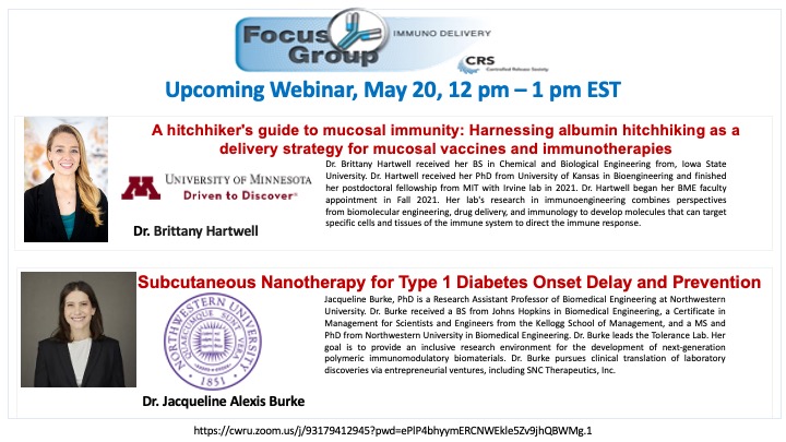 WyattShieldsIV's tweet photo. On behalf of the @CRS_FG_Immuno at @CRSScience, we are excited to introduce the third installment of our webinar series highlighting rising-star early career faculty in Immuno Delivery! 💫   Join us tomorrow at noon ET (9am PT) via the link below! https://t.co/ppLleYGmWs