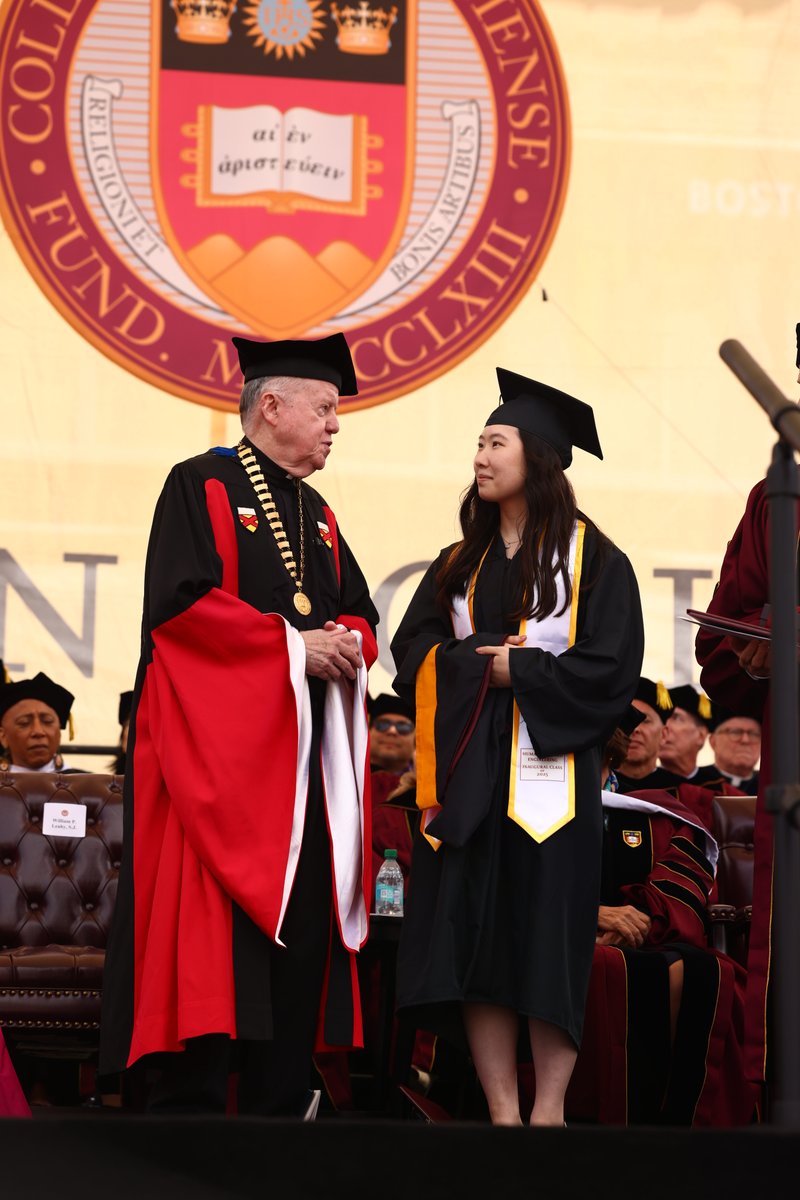Boston College (@bostoncollege) on Twitter photo The Edward H. Finnegan, SJ, Award is presented to a senior who best exemplifies BC's motto “Ever to Excel.” Hayoung Cho '25 is this year's recipient.
She is a Presidential Scholar, part of <a href="/BCHCEngineering/">Boston College Engineering Department</a>'s 1st cohort, a volunteer at <a href="/BHCHP/">Boston Health Care for the Homeless Program</a>, and a hospital research intern. The Edward H. Finnegan, SJ, Award is presented to a senior who best exemplifies BC's motto “Ever to Excel.” Hayoung Cho '25 is this year's recipient.
She is a Presidential Scholar, part of <a href="/BCHCEngineering/">Boston College Engineering Department</a>'s 1st cohort, a volunteer at <a href="/BHCHP/">Boston Health Care for the Homeless Program</a>, and a hospital research intern.