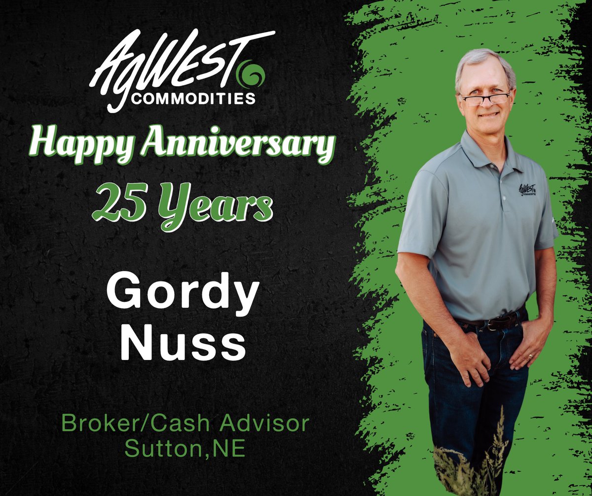 "The last 25 years have been a true blessing. Helping establish and being part of the Agwest family has been an incredible experience. We have an amazing team that strives every day to help agricultural operations succeed and stay successful. Thanks to all my customers appreciate