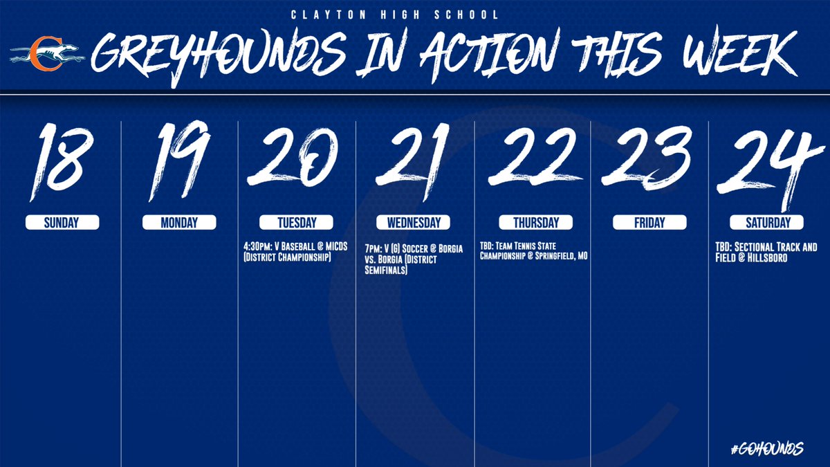 Clayton High School (MO) Athletics (@chsgreyhounds) on Twitter photo 