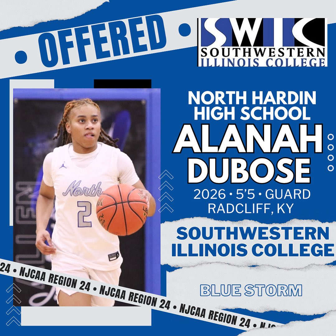 North Hardin Lady Trojans Girls Basketball (@nhhs_girlshoops) on Twitter photo Congratulations to Junior Alanah Dubose on her offer from Southwestern Illinois College (SWIC)!
โข
โข
.
.
<a href="/thealanahdub/">Alanah โAdubโ Dubose</a> <a href="/AthleticsNHHS/">NH Trojans</a> <a href="/CoachDB_/">Destiny Bramblett M.S.</a> <a href="/alyxwhite_/">Alyx White</a> <a href="/riseupsports1/">Rise Up Sports Media</a> #nhhs #northhardin #offer #nextlevel #onward #SWIC #SouthwesternIllinoisCollege #jucoproduct #juco Congratulations to Junior Alanah Dubose on her offer from Southwestern Illinois College (SWIC)!
โข
โข
.
.
<a href="/thealanahdub/">Alanah โAdubโ Dubose</a> <a href="/AthleticsNHHS/">NH Trojans</a> <a href="/CoachDB_/">Destiny Bramblett M.S.</a> <a href="/alyxwhite_/">Alyx White</a> <a href="/riseupsports1/">Rise Up Sports Media</a> #nhhs #northhardin #offer #nextlevel #onward #SWIC #SouthwesternIllinoisCollege #jucoproduct #juco
