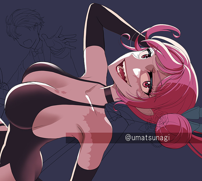 線画終了　塗り始めました