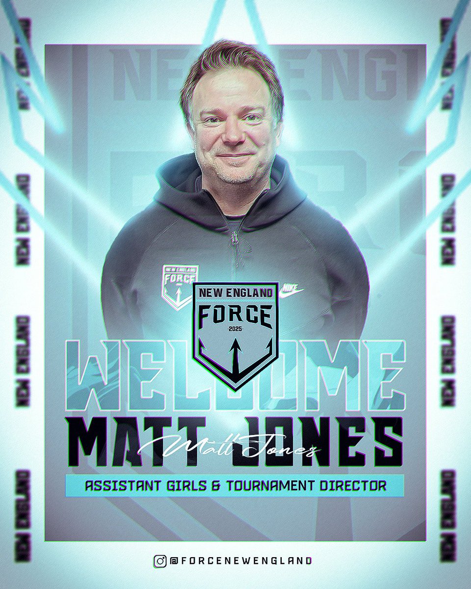 N_E_Force's tweet photo. 🚨🔱

We are thrilled to welcome Matt Jones to our staff for the upcoming 2025-26 season! Matt will take on the role of Assistant Girls &amp; Tournament Director. 

#NewEnglandForce #WelcomeToTheForce #TheForceIsGrowing https://t.co/OItz6VNDoI