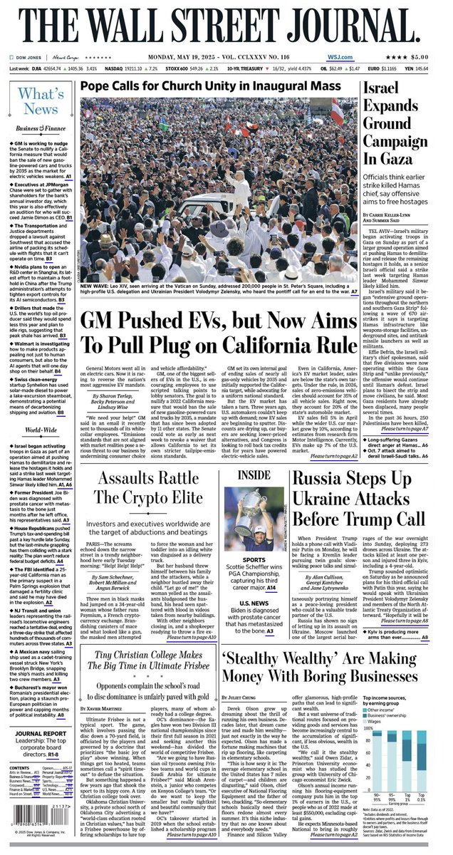 The story about our forthcoming book on the Stealthy Wealthy is on the front page of the WSJ. Please sign up here for updates on the book: everywheremillionaire.substack.com/p/the-stealthy…