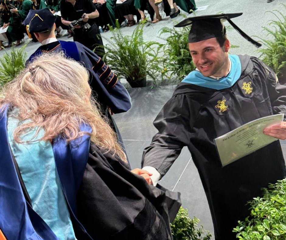 WMSOE's tweet photo. 🎓 Cheers to the Class of 2025! Joy, laughter &amp; a whole lot of heart at the W&amp;M School of Education Graduation Celebration. Here’s to the educators and leaders shaping tomorrow—your journey is just beginning! #WMSOE #wmGrad #TribePride https://t.co/OUr7ydPhF0