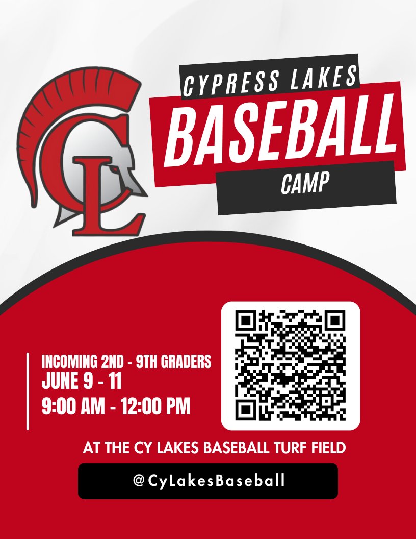 Lakes Baseball (@cylakesbaseball) on Twitter photo Looking forward to future Spartans joining us this upcoming summer.
<a href="/BearCreekLL/">Bear Creek Little league</a>
<a href="/KatyNationalLL/">Katy National LL</a>
<a href="/CyHopeTX/">Cy-Hope</a>
<a href="/ThorntonCFISD/">Thornton MS</a>
<a href="/Watkins_CFISD/">Watkins CFISD</a>
<a href="/CFISDLieder/">Lieder Elementary</a>
<a href="/SheridanCFISD/">Sheridan Elementary School</a>
<a href="/TippsElementary/">Tipps Elementary</a>
<a href="/CFISDWilson/">Wilson Elementary</a>
<a href="/EmeryElementary/">Emery Elementary</a>
<a href="/mcfeecfisd/">McFee Elementary</a> Looking forward to future Spartans joining us this upcoming summer.
<a href="/BearCreekLL/">Bear Creek Little league</a>
<a href="/KatyNationalLL/">Katy National LL</a>
<a href="/CyHopeTX/">Cy-Hope</a>
<a href="/ThorntonCFISD/">Thornton MS</a>
<a href="/Watkins_CFISD/">Watkins CFISD</a>
<a href="/CFISDLieder/">Lieder Elementary</a>
<a href="/SheridanCFISD/">Sheridan Elementary School</a>
<a href="/TippsElementary/">Tipps Elementary</a>
<a href="/CFISDWilson/">Wilson Elementary</a>
<a href="/EmeryElementary/">Emery Elementary</a>
<a href="/mcfeecfisd/">McFee Elementary</a>