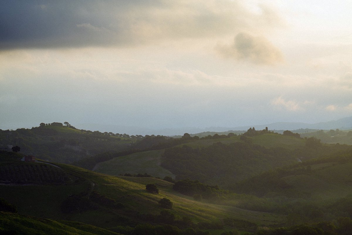 The rolling hills of Tuscany