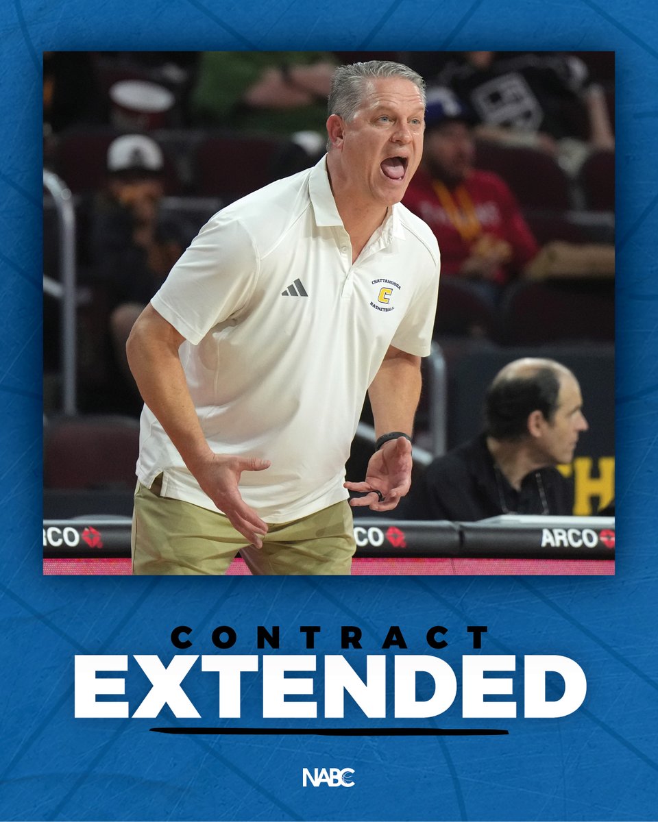 NABC (@nabc1927) on Twitter photo Congratulations to <a href="/GoMocsMBB/">Chattanooga Basketball</a> coach Dan Earl on receiving a six-year contract extension following the program's NIT championship! Congratulations to <a href="/GoMocsMBB/">Chattanooga Basketball</a> coach Dan Earl on receiving a six-year contract extension following the program's NIT championship!