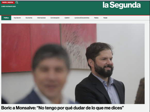 Iherreraa's tweet photo. Boric NUNCA dudó de la versión de Monsalve.  NUNCA le creyó a la víctima. https://t.co/SquI2gYaOq