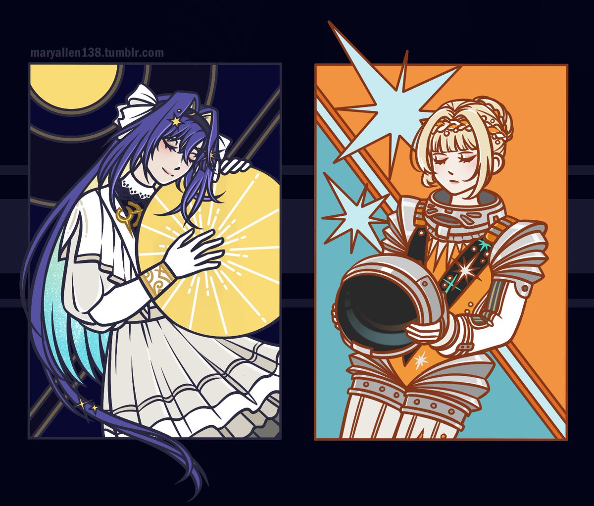 trollbergtroll's tweet photo. #reverse1999 #r1999 #kiperina #voyager #fanart 
 ✨space girls✨ https://t.co/UTDkgMRpx6