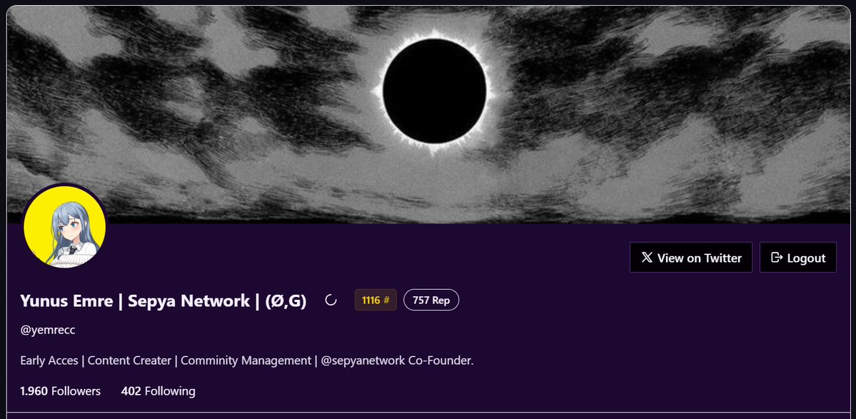 Selam GIVEREP Ailesi!
Toplu REP gelmiş ve <a href="/GiveRep/">GiveRep</a> Tarafında 1116. sıraya gelmiş bulunmaktayım. 🥳

Asla ama ASLA PES etmiyoruz. İçerik üretmeye devam edin <a href="/ikadotxyz/">Ika「🦑」</a> içerik üreticileri için son gün olduğu söyleniyor. Yani AIRDROP dedikoduları var.

Yorumlara GIVEREP &amp; KAITO için