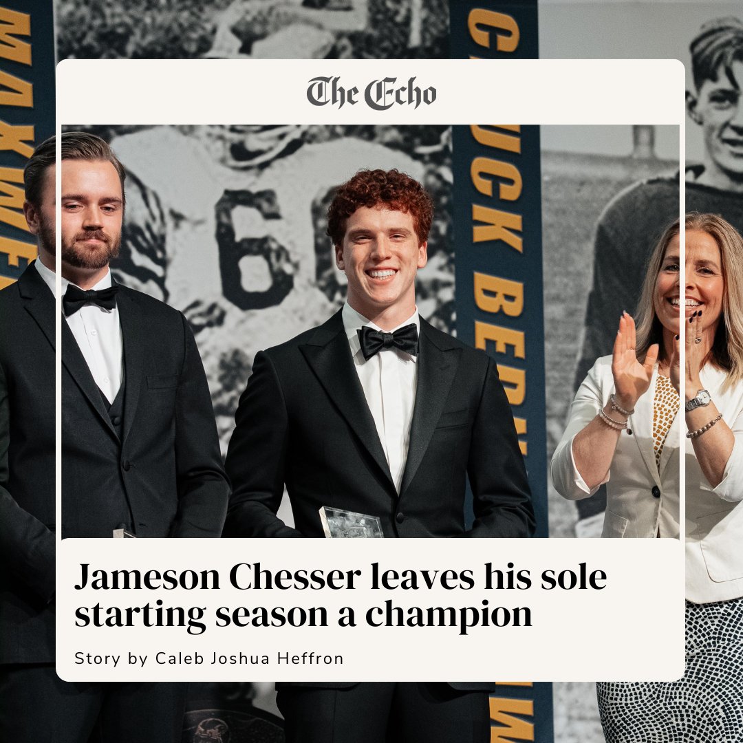 ‘Champion’ is a word sports fans associate with trophies, cups and accolades. For senior running back Jameson Chesser, the word ‘champion’ is an identity or an image to be reflected. Read more at theechonews.com #tayloru #tulifetothefull