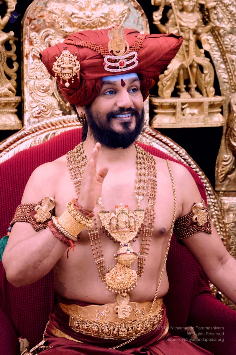 SriNithyananda's tweet photo. 19 MAY 2025 - LIVE DARSHAN WITH THE SUPREME PONTIFF OF HINDUISM (SPH) BHAGAVAN SRI NITHYANANDA PARAMASHIVAM. #Nithyananda #KAILASA https://t.co/Q3CY8cFEWj