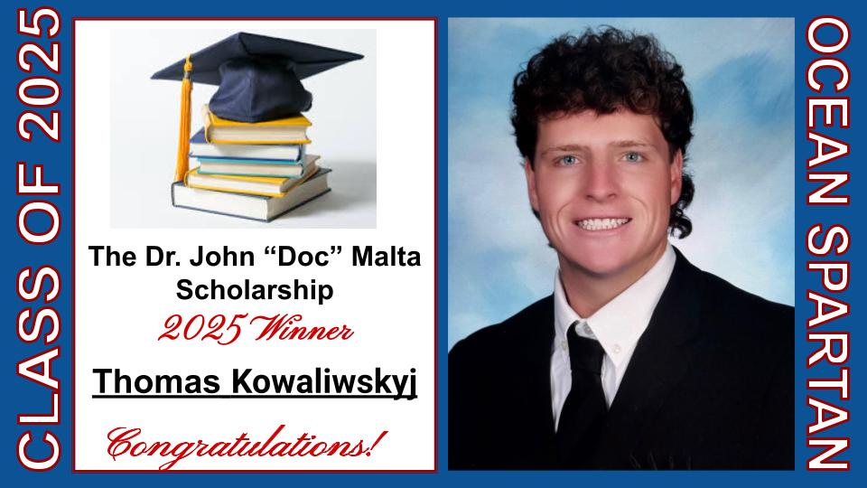 OTHS_Counselors's tweet photo. Proud to announce one of the recipients of the 2025 Dr. John "Doc" Malta Scholarship is Thomas Kowaliwskyj! Congratulations to Tommy! #SpartanLegacy @A_DePasquale48 @MrsDKaszuba @Nmauroedu https://t.co/tE8EM1vrUq