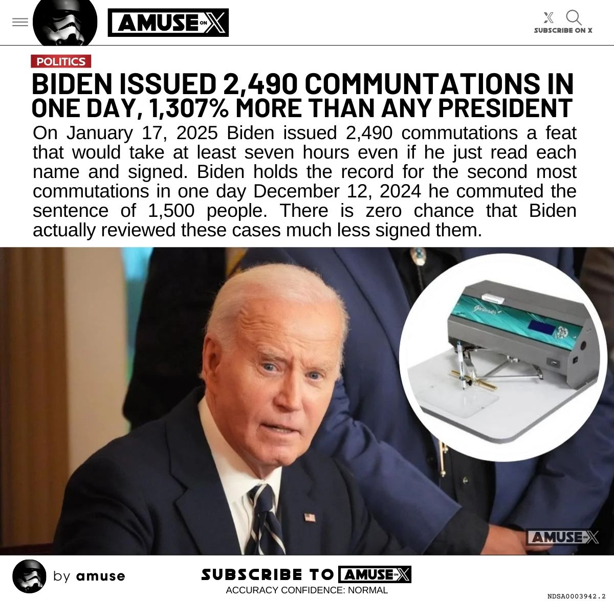 @amuse (@amuse) on Twitter photo COVERUP: <a href="/newtgingrich/">Newt Gingrich</a> is right. There is no way biden reviewed the thousands of pardons that were signed by autopen. In one day Biden 'granted' 2,490 commutations. On another day he 'granted' 1,500 commutations. Before Biden, Clinton held the record for most commutations in a COVERUP: <a href="/newtgingrich/">Newt Gingrich</a> is right. There is no way biden reviewed the thousands of pardons that were signed by autopen. In one day Biden 'granted' 2,490 commutations. On another day he 'granted' 1,500 commutations. Before Biden, Clinton held the record for most commutations in a