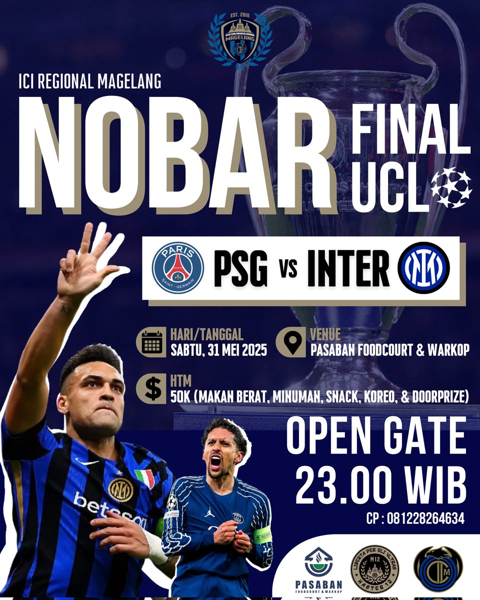 Bersama Untuk JUARA 🏆💙🖤

Datang dan Menang
Ditunggu ya gaes 
Monggo tidak usah malu²