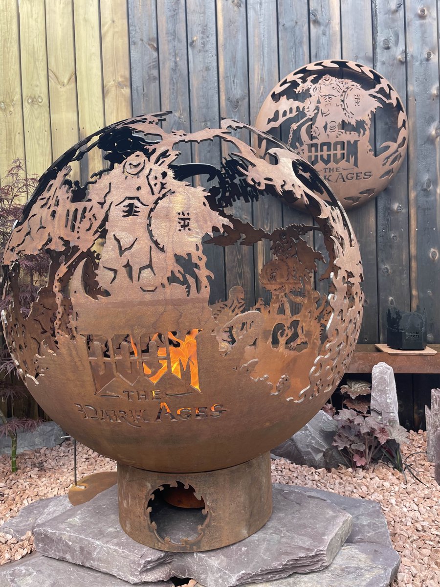 <a href="/DOOM/">DOOM</a> <a href="/Bethesda_UK/">Bethesda UK</a> <a href="/FirepitCompany/">The Firepit Company</a> <a href="/The_RHS/">The RHS</a> Come see <a href="/firepitcompany/">The Firepit Company</a>'s creation yourself from 20th - 24th  May at <a href="/The_RHS/">The RHS</a> Chelsea Flower Show 🌻 

The DOOM Slayer waits for you 🔥🫡