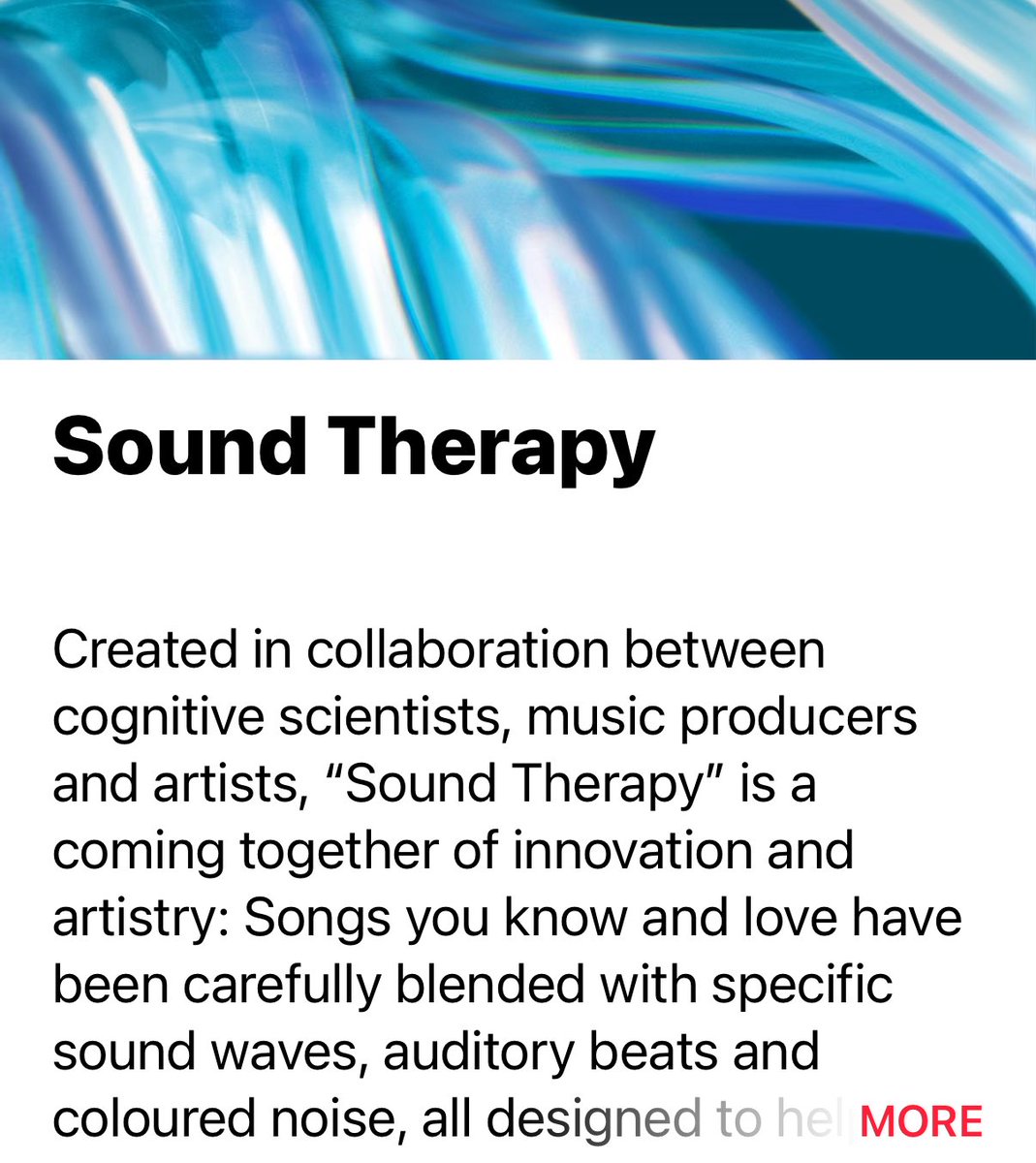 maxclaxOS's tweet image. New sound therapy in Apple Music sounds like a huge game changer for focusing and a new motivating way. 

#soundTherapy #AppleMusic #Focus