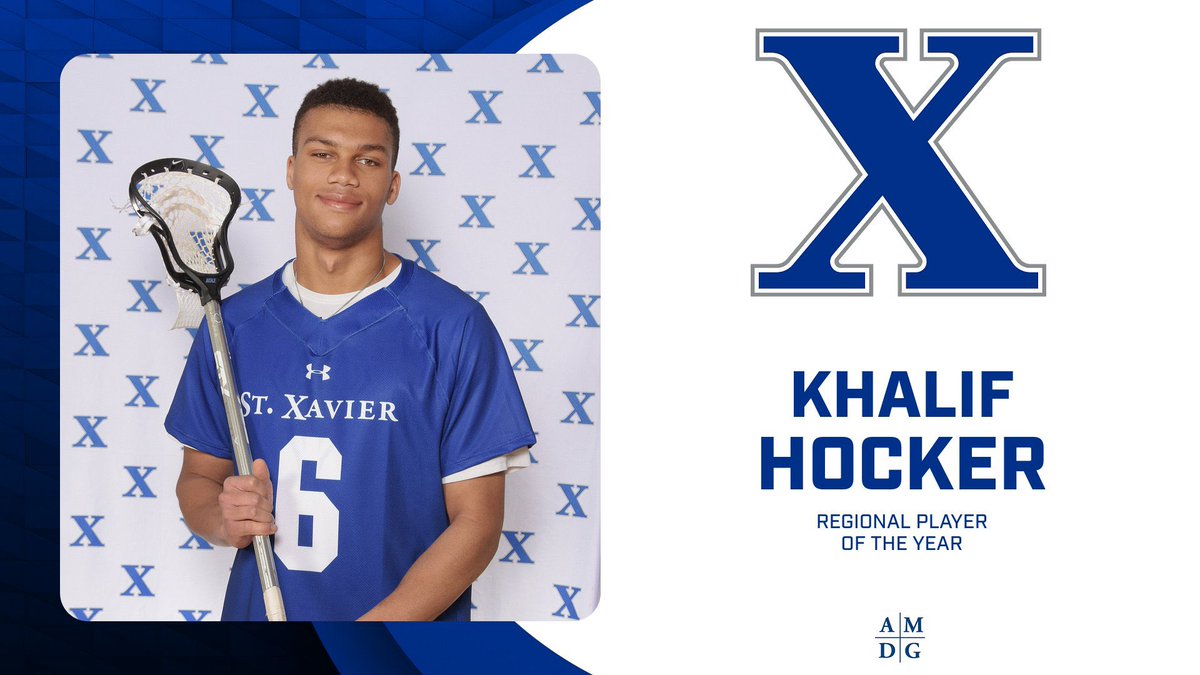 St. Xavier Lacrosse (@stx_lacrosse) on Twitter photo Huge congratulations to senior Khalif Hocker on being named 2025 OHSCLA Regional Player of the Year!
💣 ➡️ 🌰 
#GoBombers | #AMDG Huge congratulations to senior Khalif Hocker on being named 2025 OHSCLA Regional Player of the Year!
💣 ➡️ 🌰 
#GoBombers | #AMDG