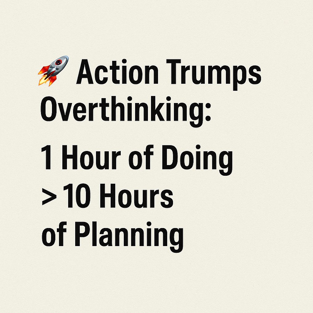 mujanj's tweet image. Why Action Wins Every Time

➰Momentum &amp;gt; Perfection. Overthinking is quicksand; action is oxygen.  

➰Clarity Comes from Doing
➰One hour of action? That’s a down payment on mastery.

#ActionOverAnalysis #ProductivityHacks #JustStart