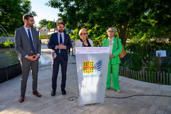 valdoise's tweet photo. 🚧#Inauguration #Montmorency
@mc_cavecchi , Présidente du Département, et Maxime Thory, Maire de Montmorency, ont inauguré les nouveaux aménagements de l’avenue Charles-de-Gaulle (RD311) :  
✅ Réseaux enfouis ✅ Trottoirs refaits avec des matériaux de qualité ✅ Traversées piétonnes sécurisées ✅ Nouvelle chaussée ✅ Plateau ralentisseur pour plus de sécurité  
👉 Un chantier de 400 mètres entre l’avenue de la Division-Leclerc et la rue Perquel, mené par le Département avec un objectif clair : embellir le cadre de vie et sécuriser le quotidien des habitants.  
💶 810 000 € investis par le Département et la Ville.