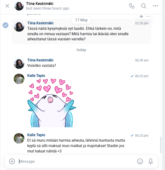 EViikari's tweet photo. @Aristo666Doukas @vittuilupuhelin @TiinaKeskimki Muutenkin jos tulevat kysymykset ois tätä rataa niin tervemorjens hei https://t.co/UtexuBPcnw